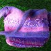 Hand Knitted Felted Tote Bags - Light Blue or Grey and White - Ready to Ship - Spring and Summer Accessory