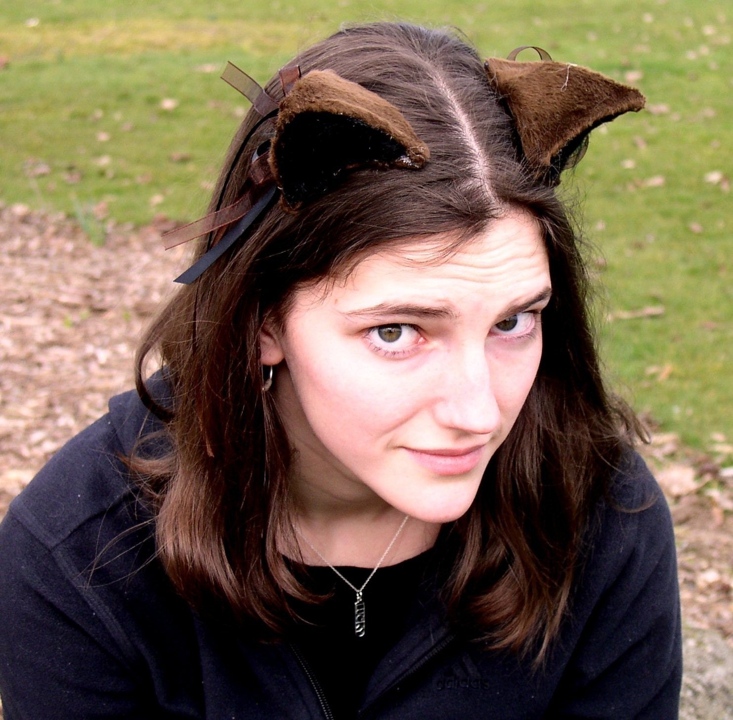 Clip On Kitty Ears In Brown and Black, SUPER Adorable