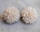 Vintage Freshwater Pearl Earrings Haskell Style