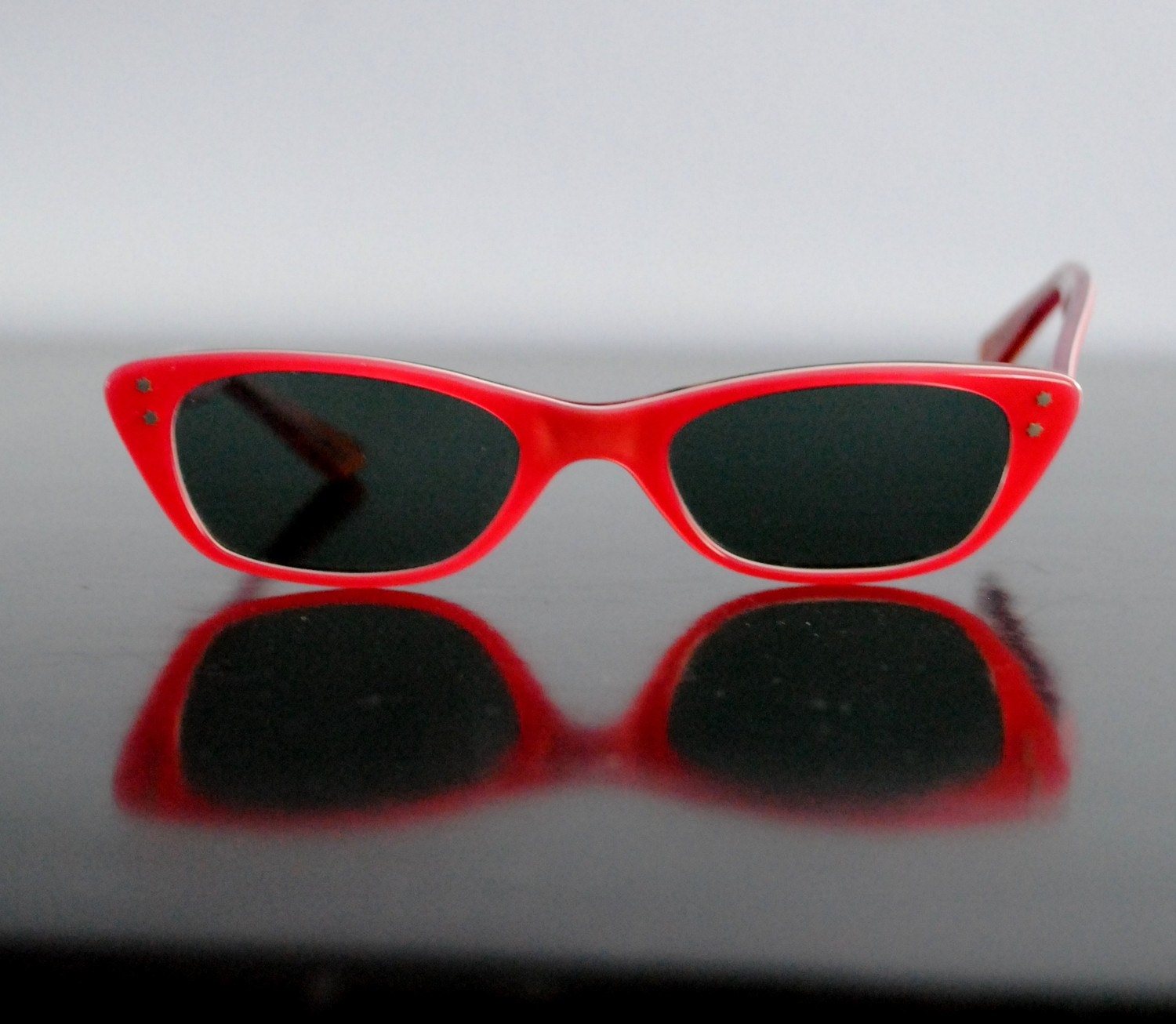 Retro Red Sunglasses Made in France