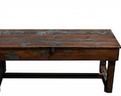 Rustic primitive coffee farm table farmhouse painted pine country style painted custom furniture