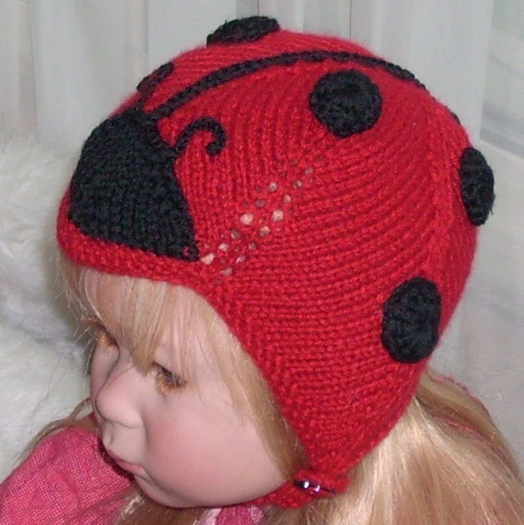 Baby Lady Bug cashmere hat