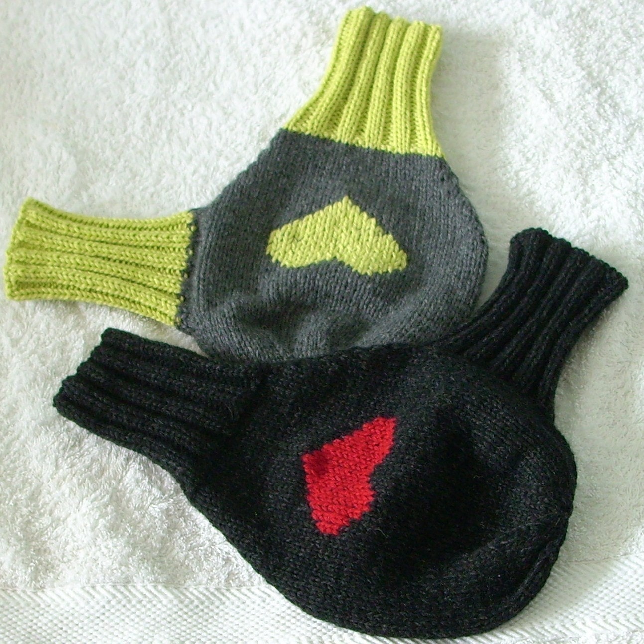 Valentine gift cashmere mitten for two
