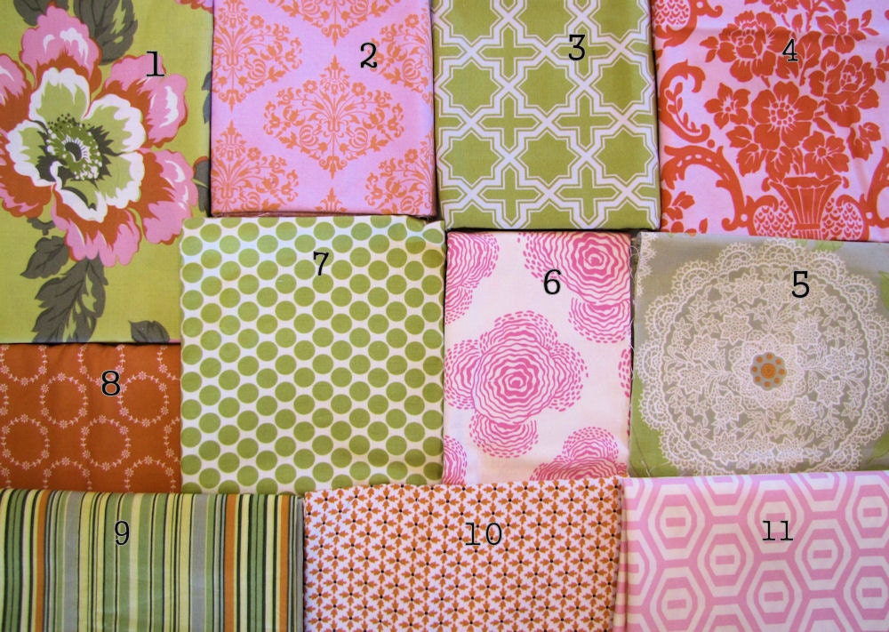 40X56 Gypsy Caravan Orange, Pink & Green Quilt Made to Order