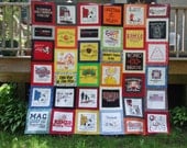 Queen Size Tshirt Quilt - CUSTOM ORDERS (36 squares)