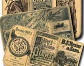 EPHEMERA Image Set 1 - Agriculture Digital Collage Sheet - INSTANT Download for altered, collage, steam punk art, cards, ACEO - Jpg