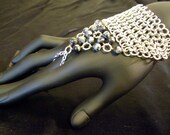 Snowflake Obsidian Chainmail Handflower