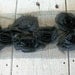 Shabby Rose Trim BLACK WIDE CIRCLE-  2 3/4 inches wide-1 yard piece