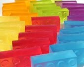 Save on 4 sets - original Bathtub Architect soaps - rainbow lego-type building blocks for birthday