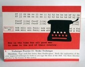 Vintage Typewriter Cards, blank