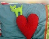 Sweet Kitty Felt - Fluor Green