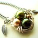 Mothers Necklace, Bird Nest Mommy Necklace, Anti-Tarnish Sterling Silver, Mommy of 1 2 3 or 4