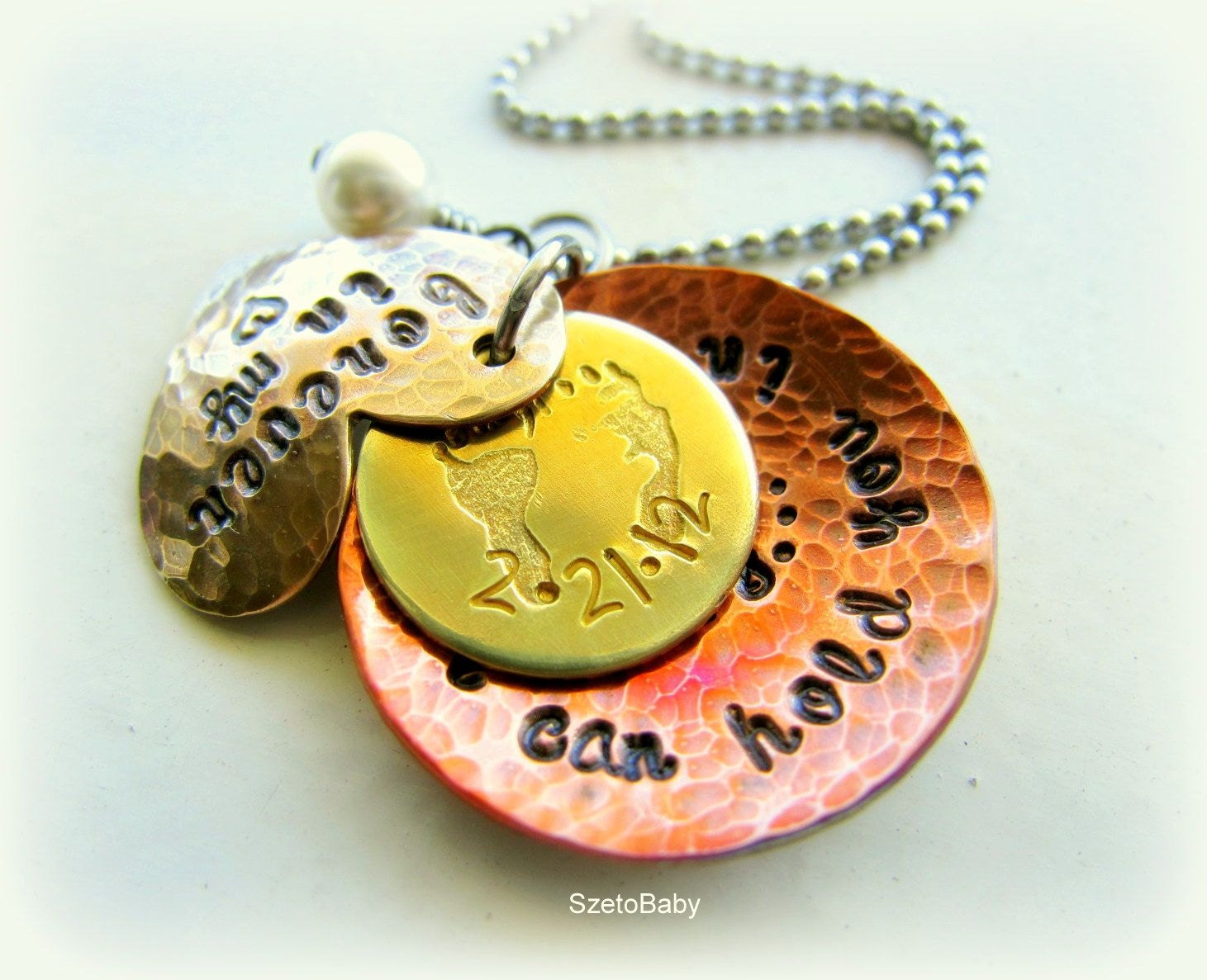 Personalized Mommy Necklace, Angel Baby, Miscarriage, Loss, Memorial, Jewelry for Mom