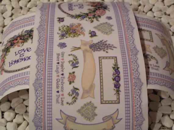 PSX Labels and Lace Stickers 1 design, 2 sheets