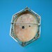 Art Deco Gold Filigree Cameo Habille of a Flapper