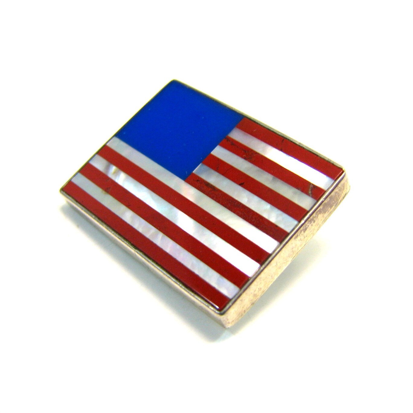 vintage american flag brooch