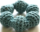Wintery Blue Soft Circular Rattle/Teething Ring - 3 Months and up