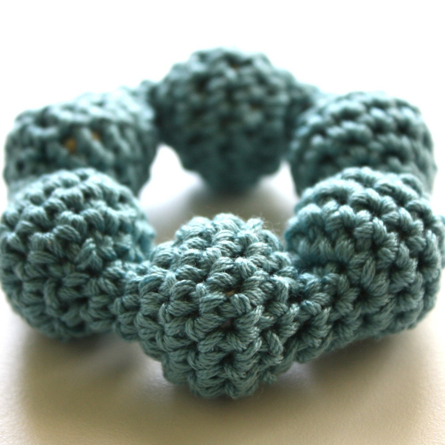 Wintery Blue Soft Circular Rattle/Teething Ring - 3 Months and up