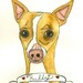 Custom Pet Portrait Original Illustration 8x10