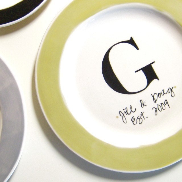 The Monogrammed Collection- Personalized Small Plate