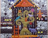 Calaveras Tree of Life ON SALE   art quilt wall hanging