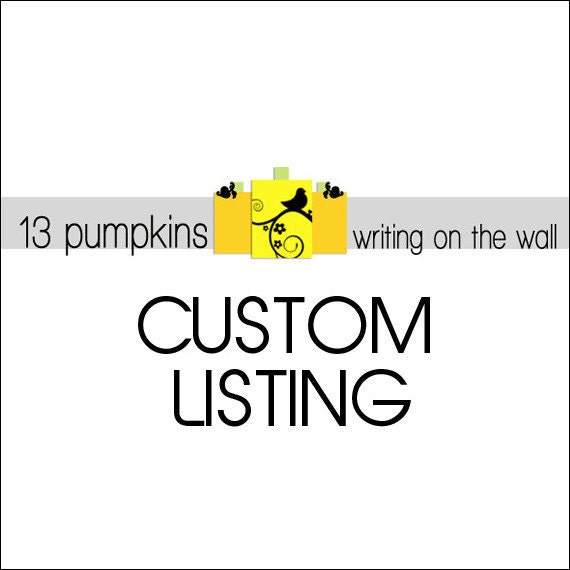 Custom Listing for  janewbr