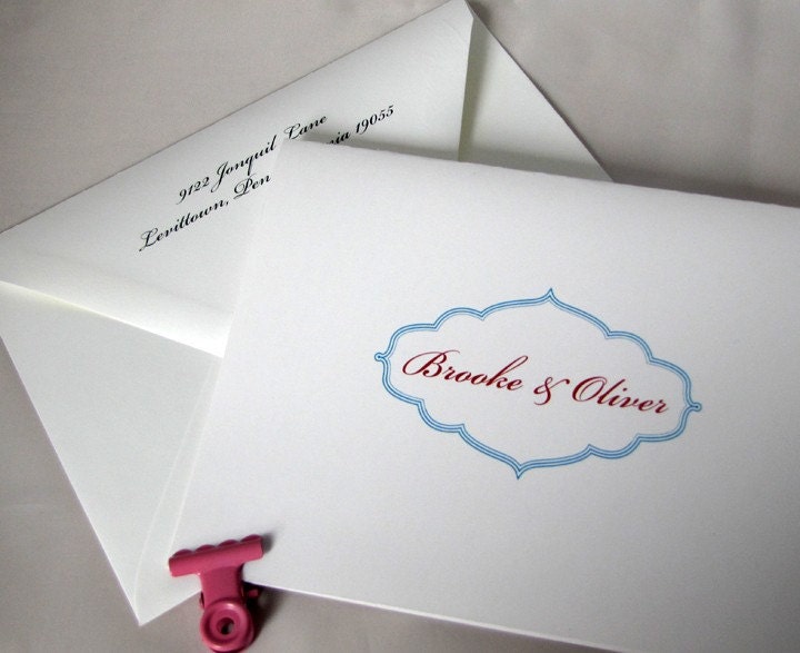 Monogrammed Stationery Stationary Personalized