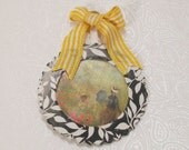 Dollhouse Miniature Artwork Monet Wall Hanging Print  OOAK One Inch Scale