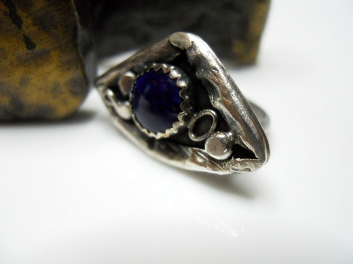 Enamel & Sterling Silver - Relic Ring