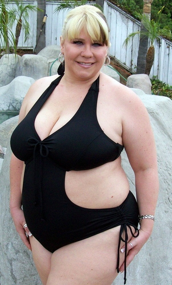 Plus Size Swimsuit Monokini Bathing Suit Swimwear