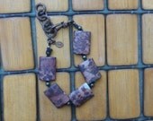 red picture jasper bracelet