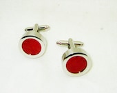 Butterfly Wing Cuff Links Real  Red Cymothoe sangaris Butterfly Red Wedding valentine for him