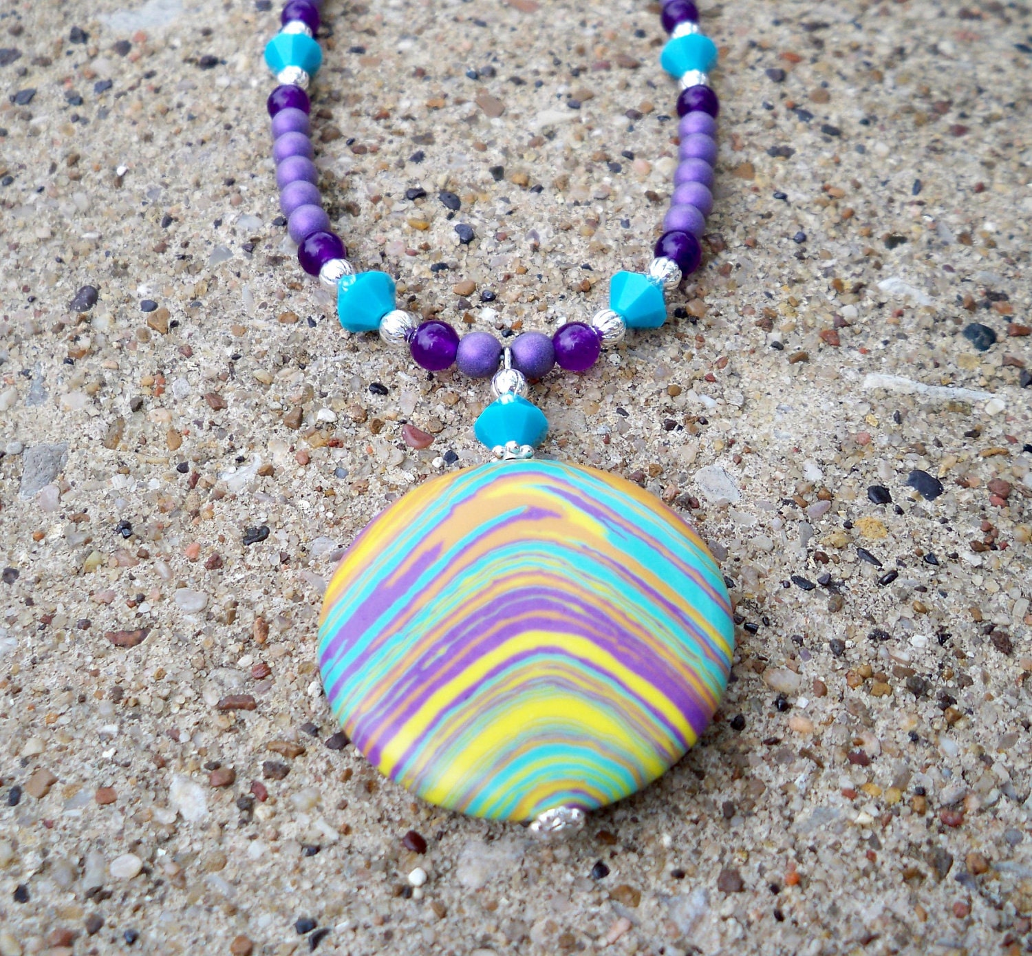 A Stone of Many Colors Necklace
