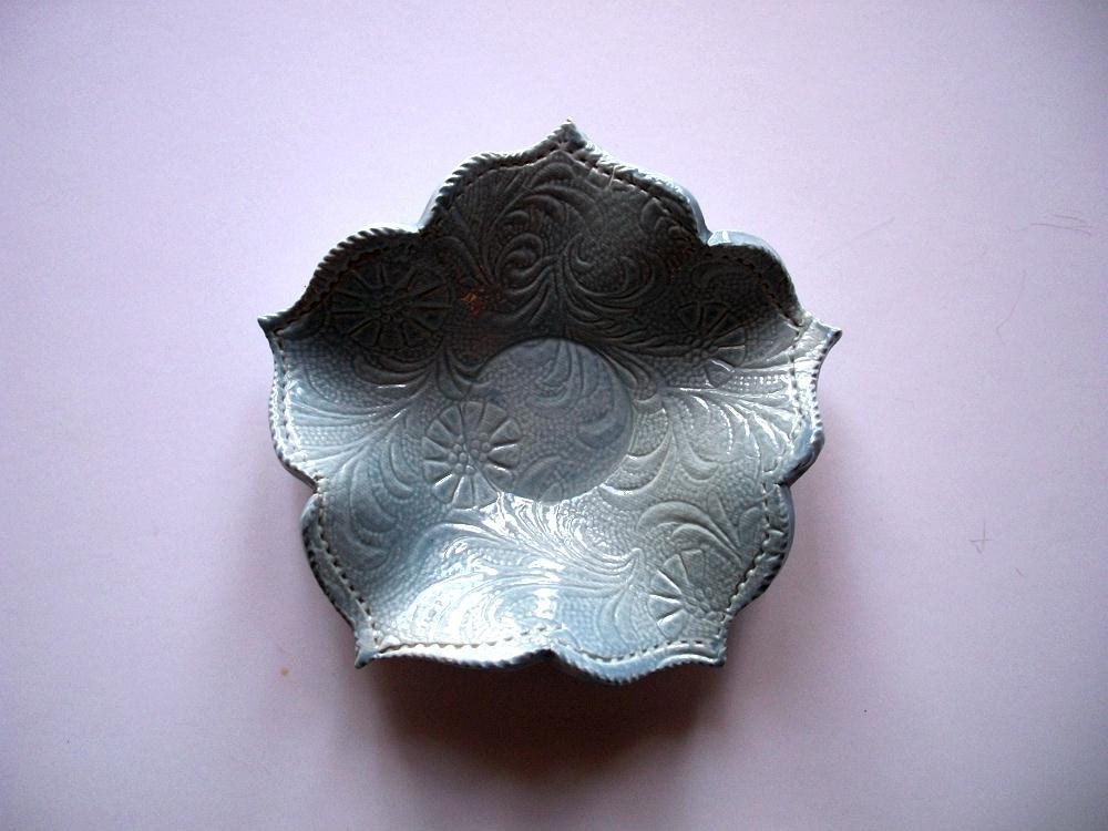 Antique Blue Lotus Bowl