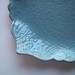French Blue Square Brocade Serving Tray