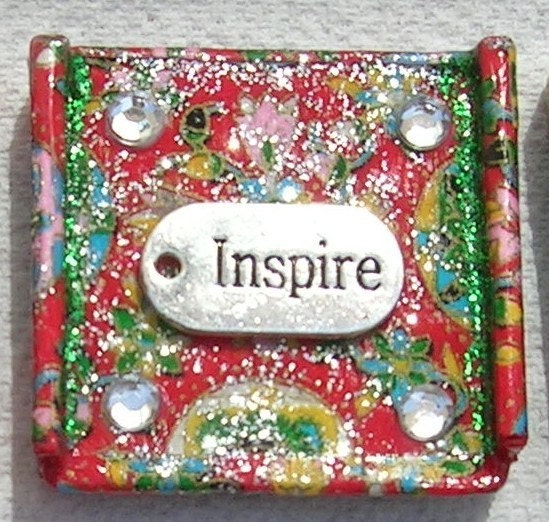 Recycled Art by EarthyGirl Originals (Handmade Inspirational Magnets)