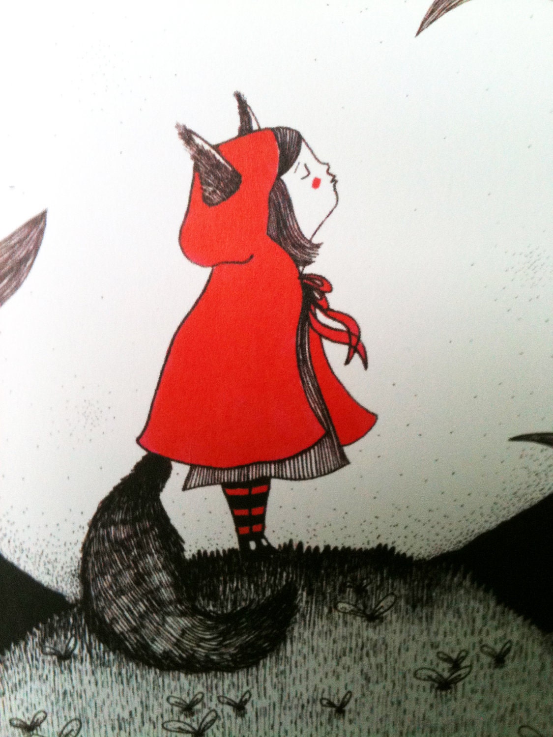 Red Riding Howl Card
