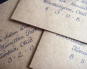 Calligraphy for Inner and Outer Envelopes