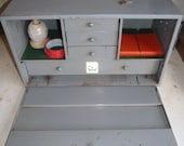 Vintage Industrial Grey Machinist Portable Desk