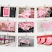 Paris Postcard Set, Framable Photo Cards, Pink, Paris Photography, 4x6 Art Prints