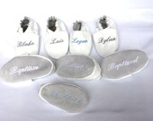 christening soft sole leather baby baptism baby girl shoes with name and date