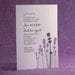 Lavender Field - pressed flower Letterpress Wedding Invitation - lavender/cocoa on pearl