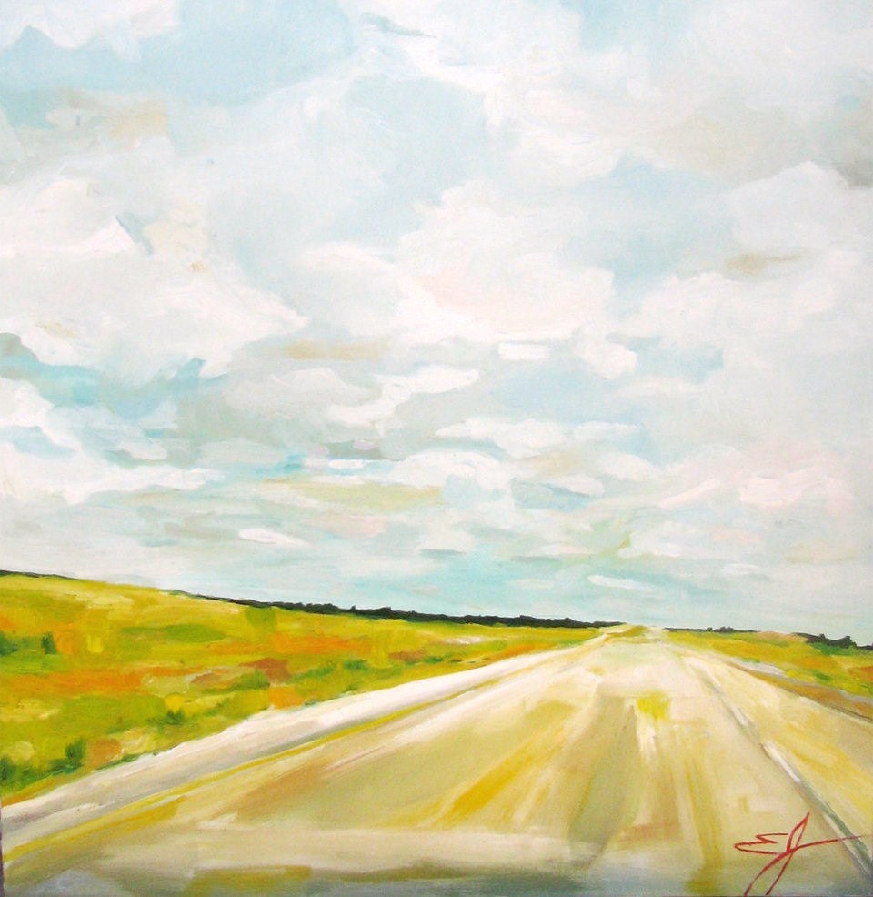 Headed West - a Large Original Oil Painting by Emily Jeffords