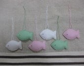 Felt fish ornament (princess mix)