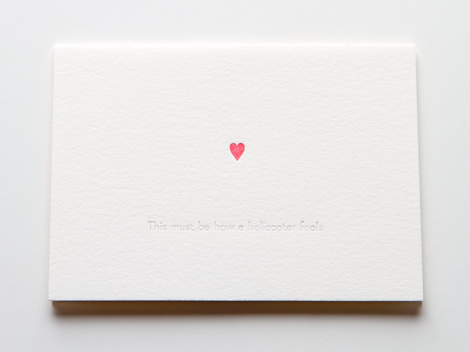 This must be what a helicopter feels like - greeting card