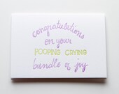 Congratulations on your pooping crying bundle of joy
