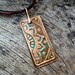 Mixed Metal Mehndi Pendant