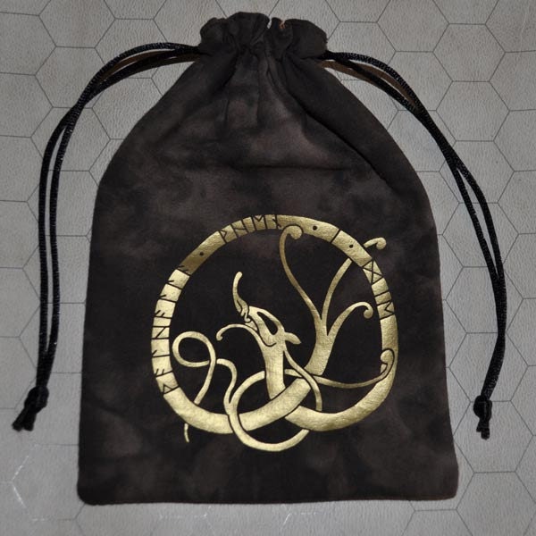 Viking Valhalla When I die rune dice bag