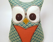 Owl Bookend  Paperweight doorstop  Riley Blake Fly A Kite Collection