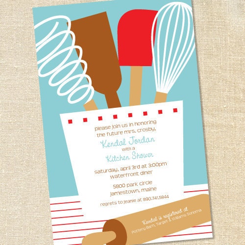 Sweet Wishes 30 Bridal Shower Kitchen Party Invitations - Custom Quantities (As Low as 1.19 Each) Il_170x135